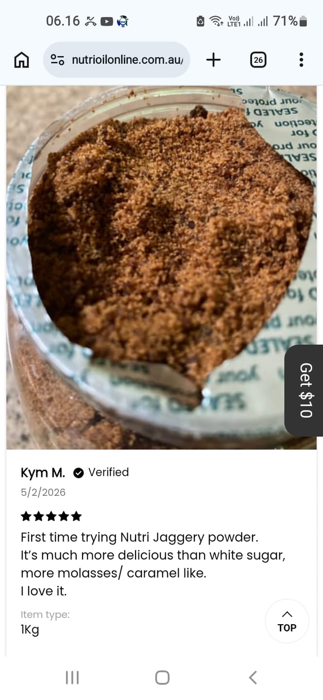 Customer photo review of Jaggery Powder: Nature's Wholesome Sweetness