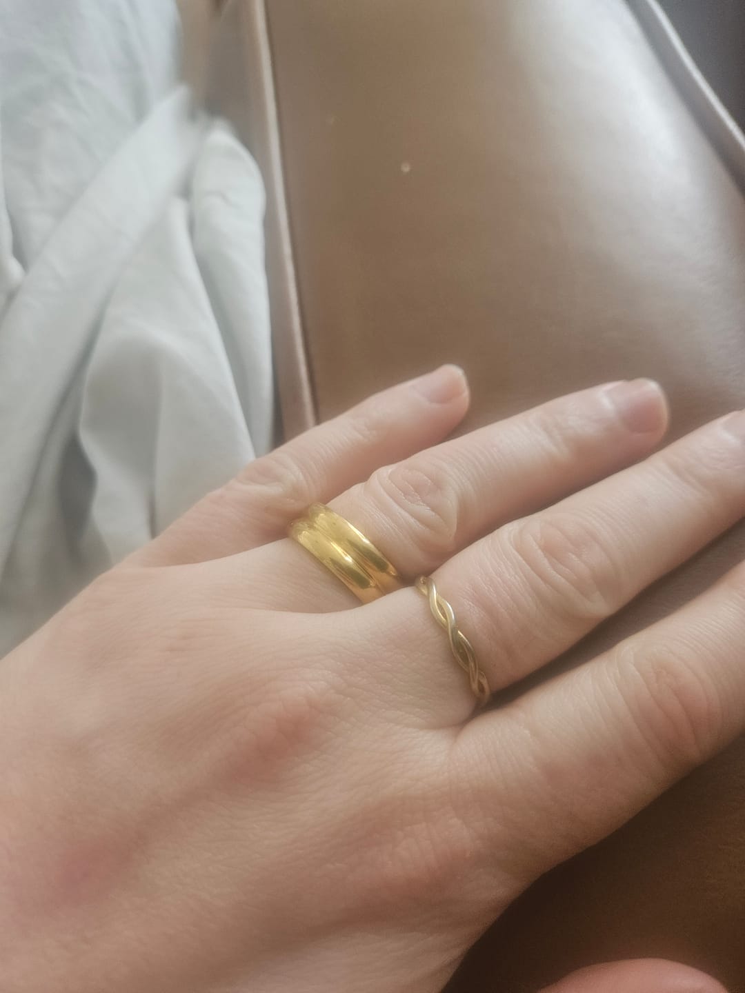 Customer photo review of Braided Ring - Gold