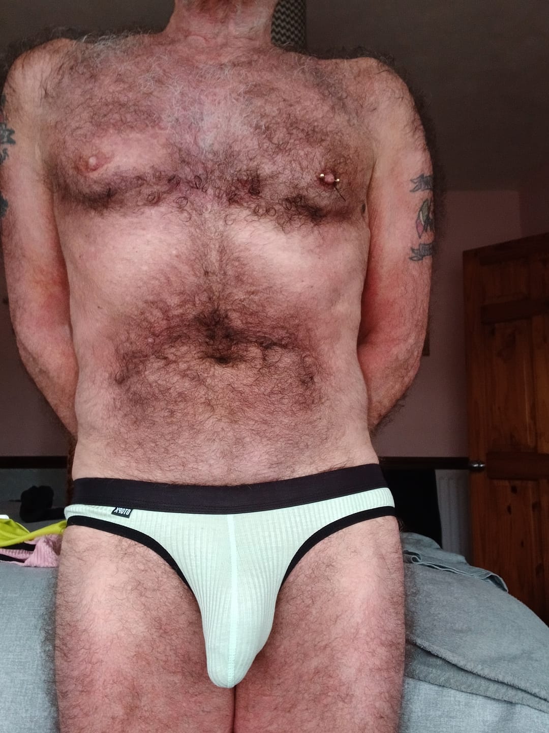 Customer photo review of 3 Pack Low Rise Soft Briefs With Support Pouch
