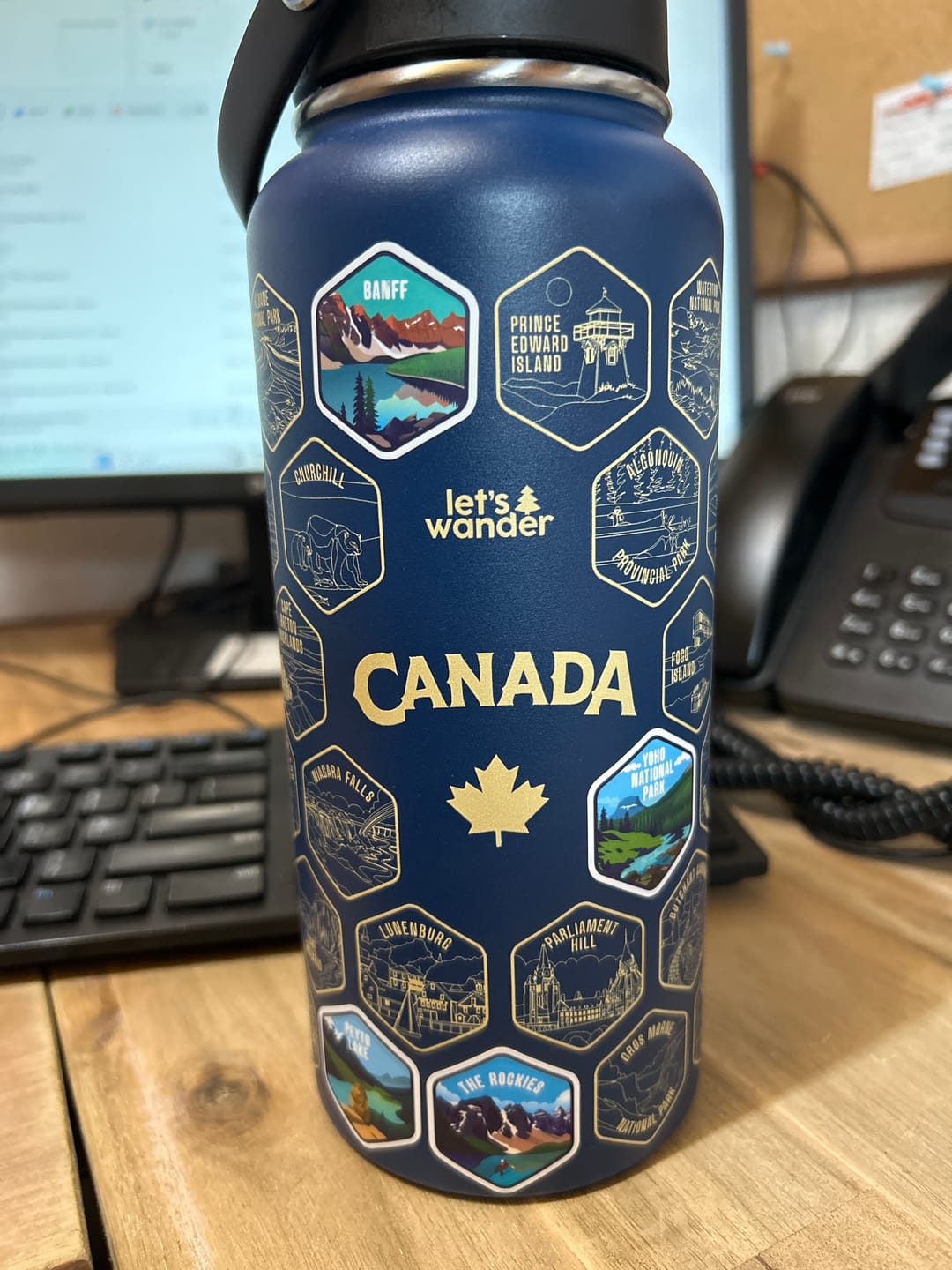 Customer photo review of Canada Bottle + Stickers