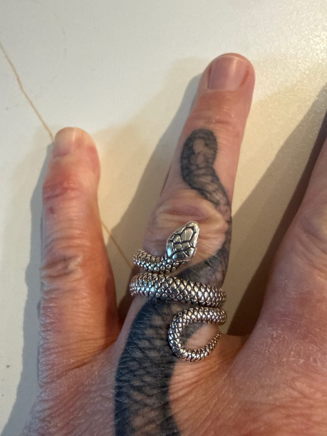 Customer photo review of SERPENT - 925 STERLING SILVER