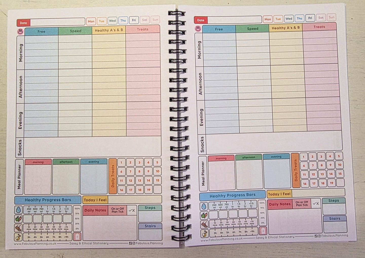 Customer photo review of Food Diary - C78 - Slimming World Compatible - Spacious