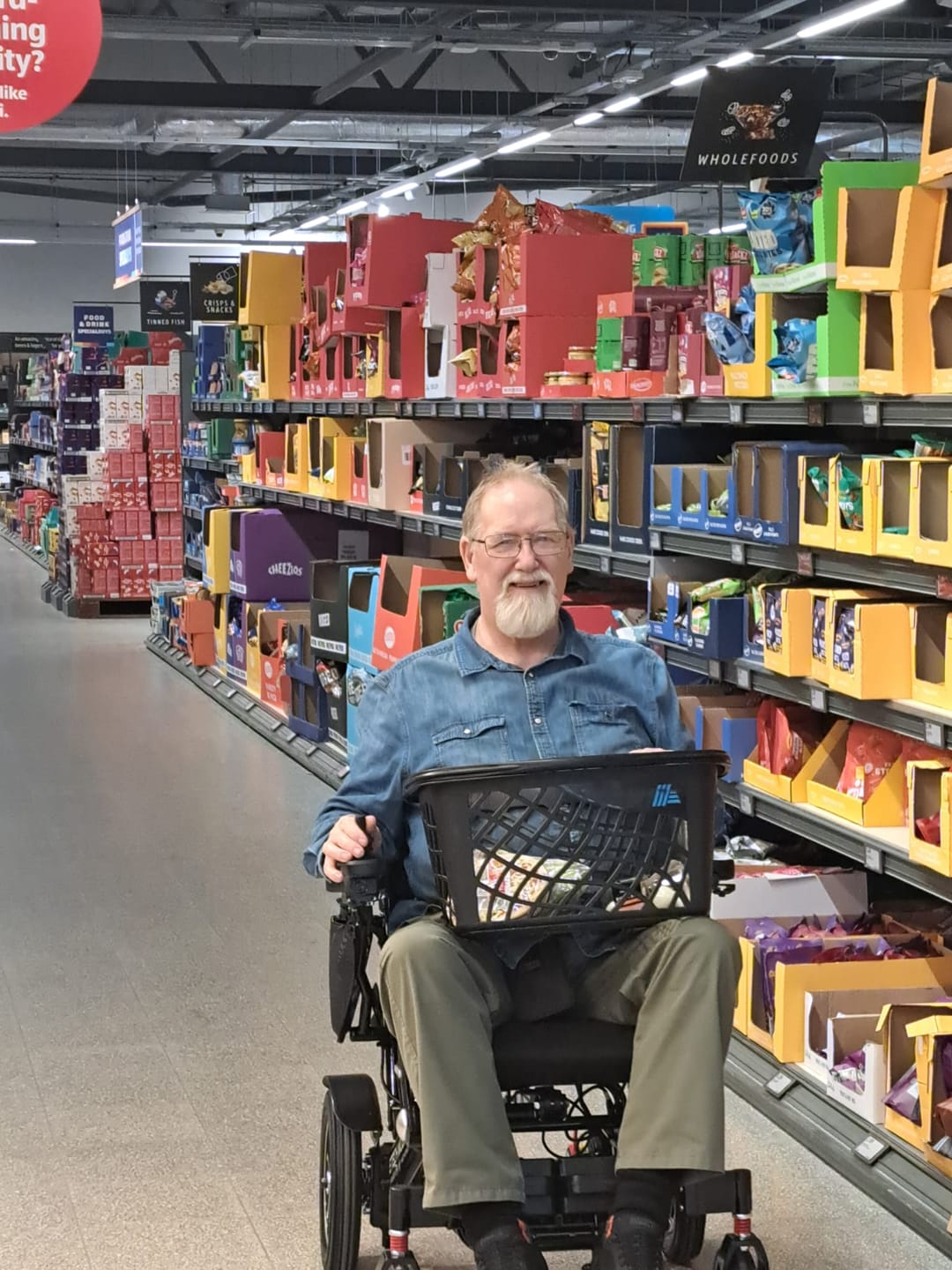 Customer photo review of Wide-Seat Automatic Folding Electric Wheelchair | Freedom Elite AF
