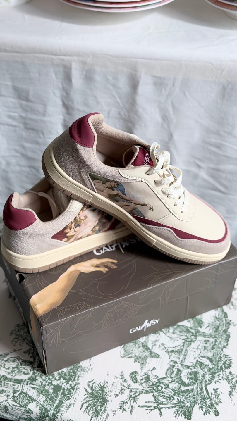Customer photo review of The Creation of Adam Sneakers