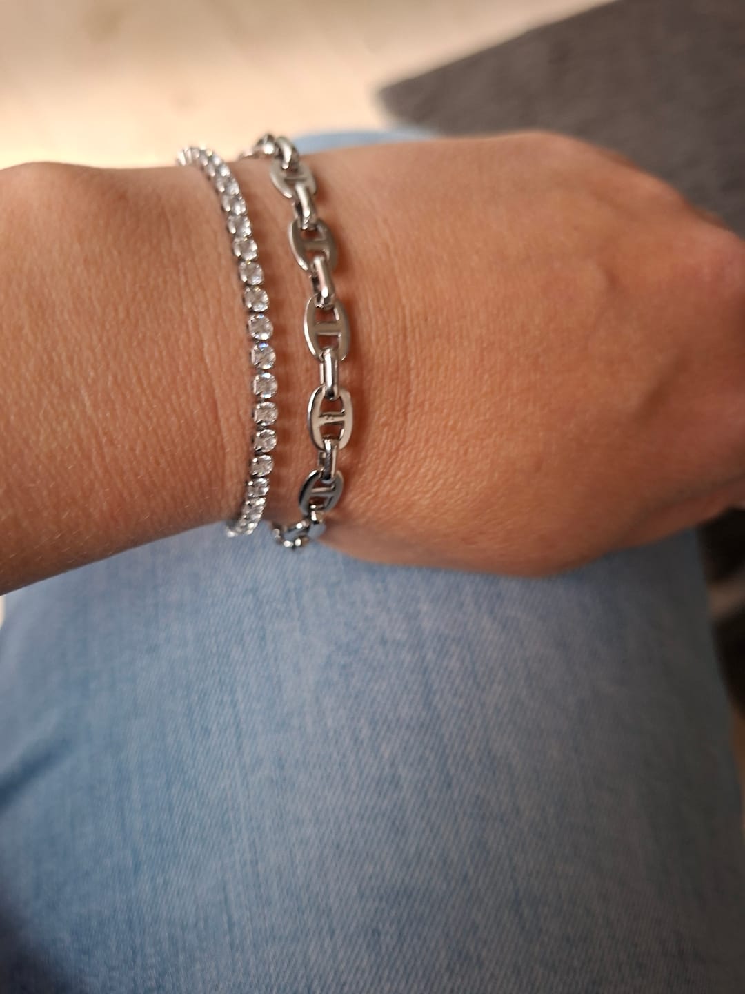 Customer photo review of Timeless Deluxe Armband 14K Vergoldet