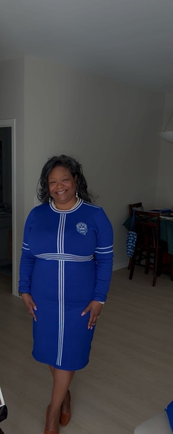 Customer photo review of The Striped Knit Dress ZETA - PRE ORDER