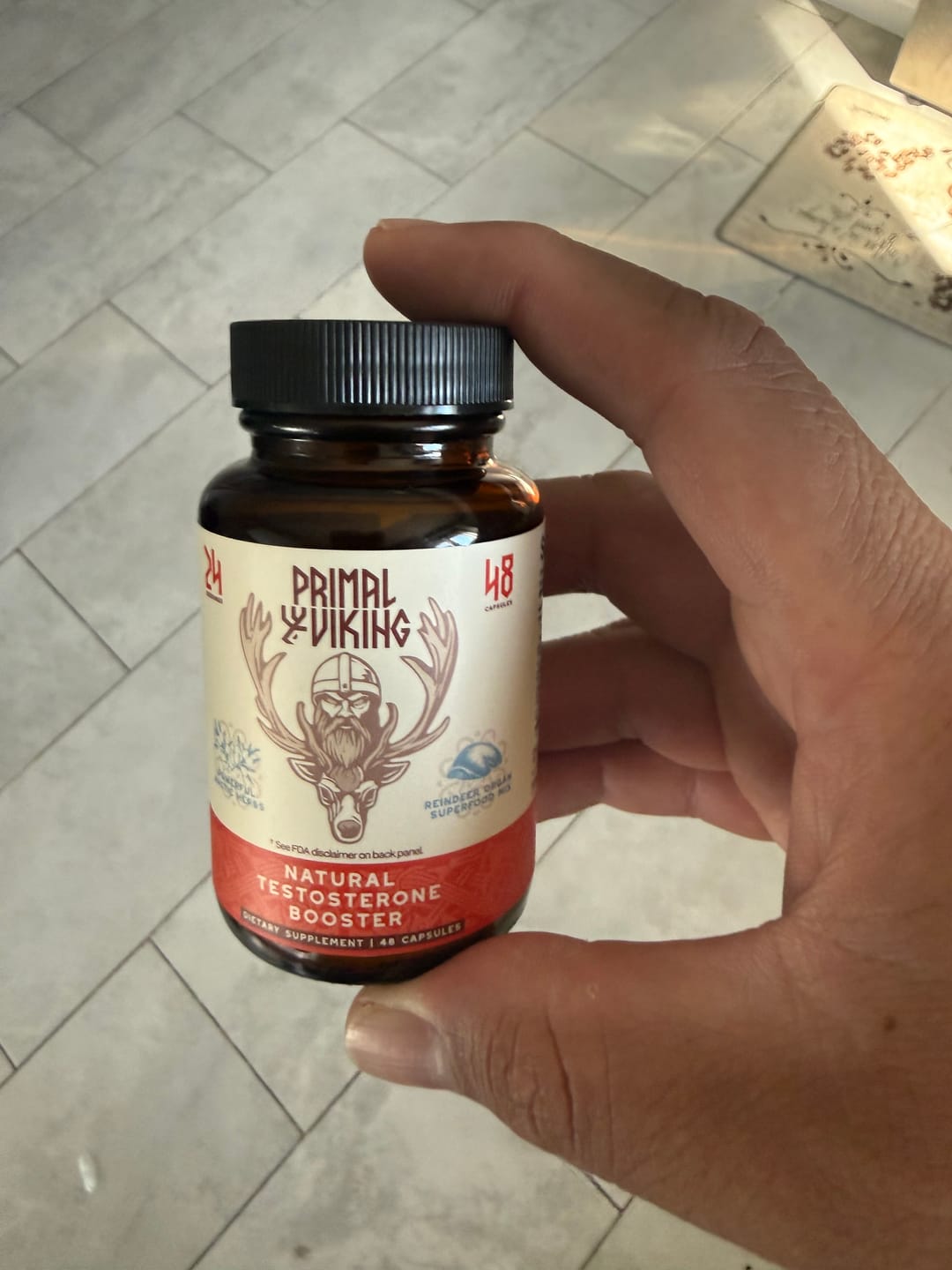 Customer photo review of Primal Reindeer Testosterone Support