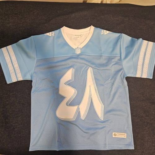 Customer photo review of The 48 Legacy Jersey - Palestine Edition Blue