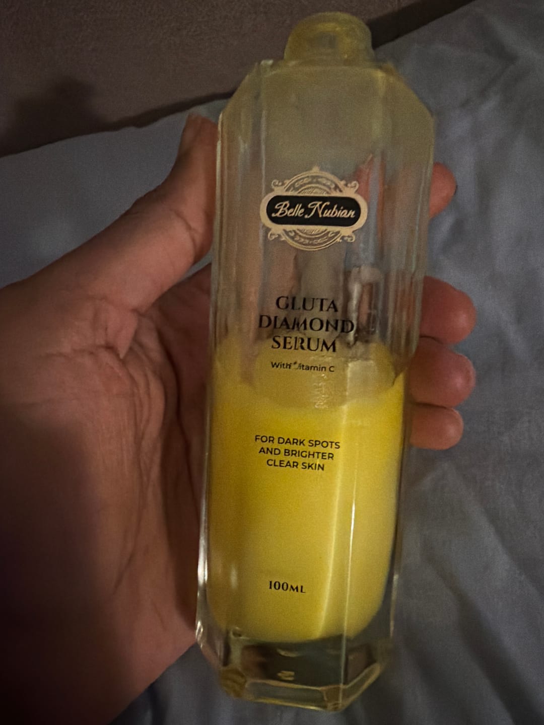 Customer photo review of Diamond Lightening Serum