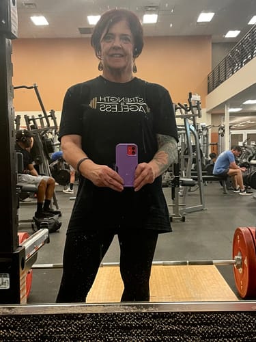 Customer photo review of Ageless Strength T-Shirt