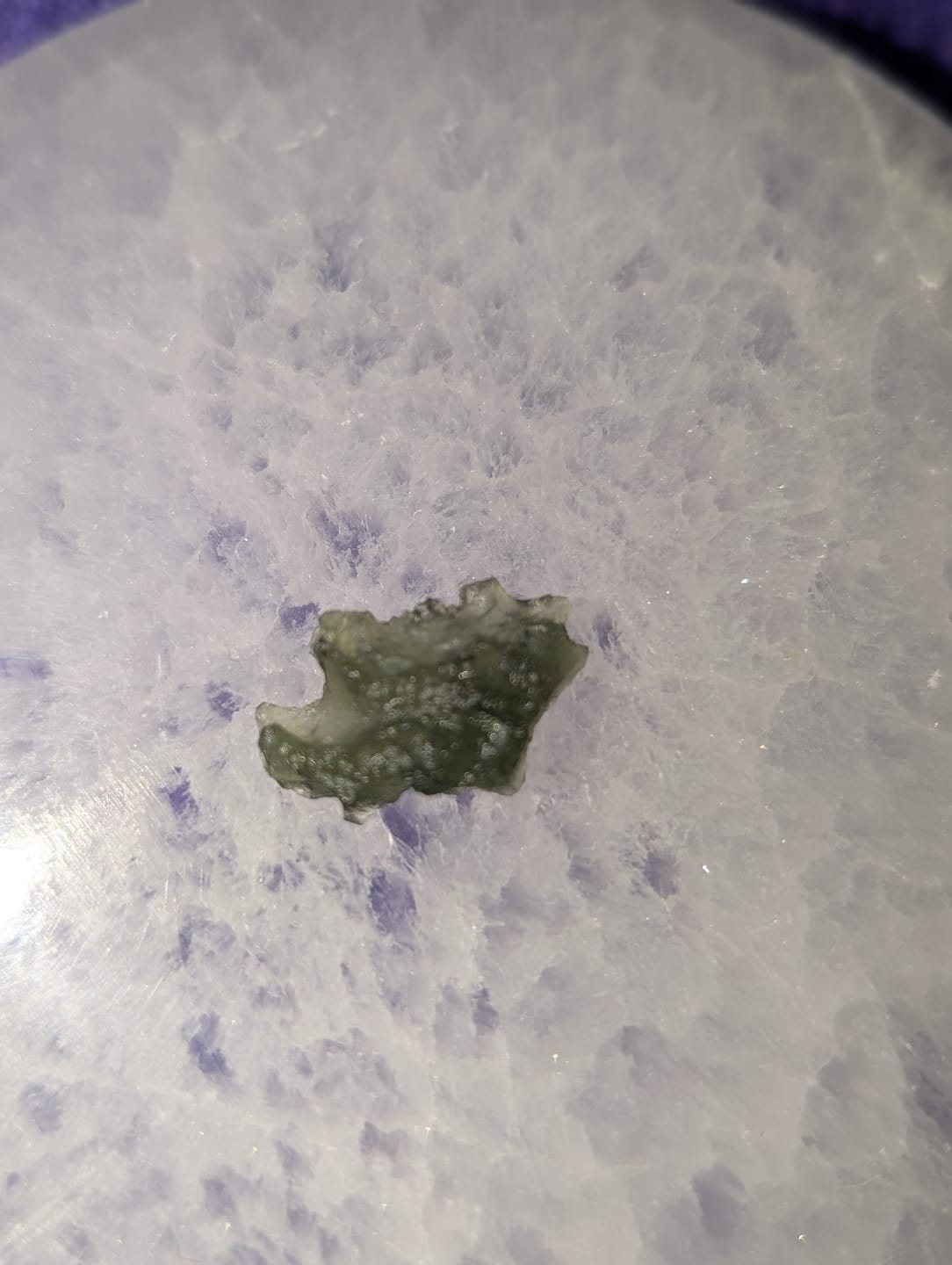 Customer photo review of Moldavite - Rough/raw pieces