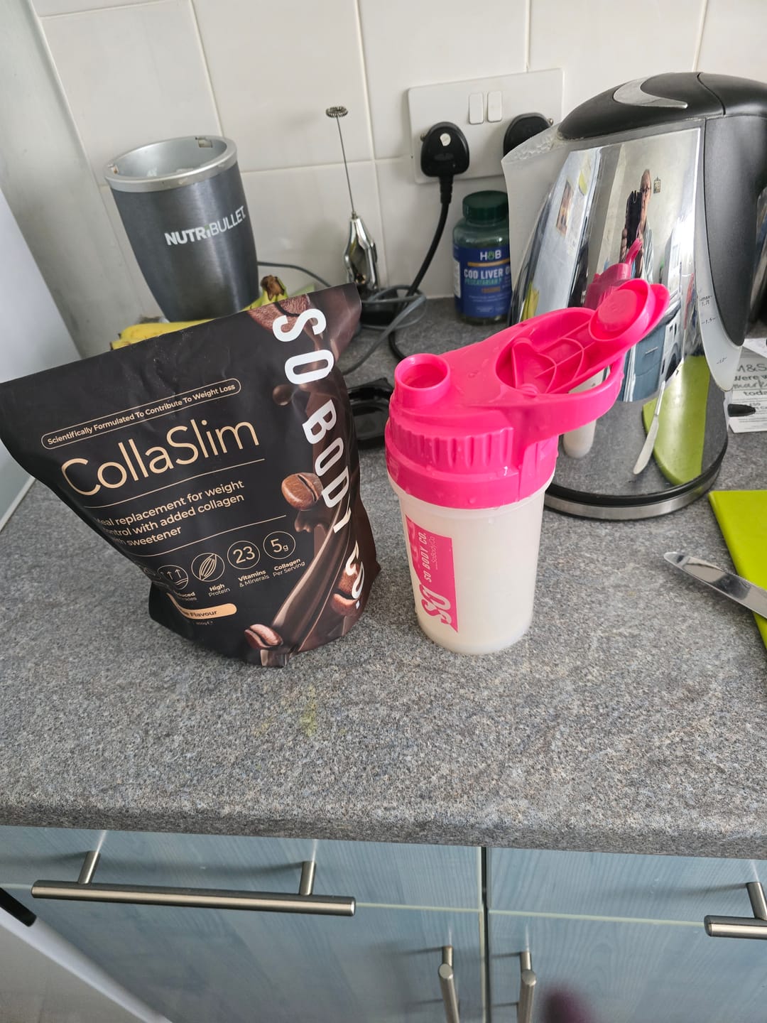 Customer photo review of CollaSlim Meal Replacement Shake With Collagen Protein