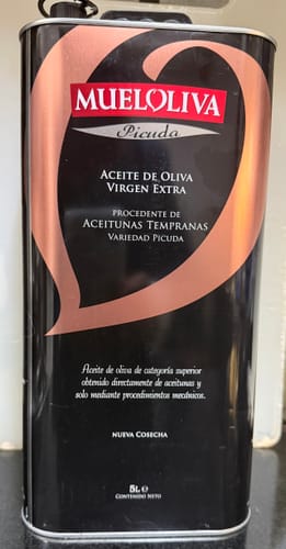 Customer photo review of Picuda Extra Virgin Olive Oil