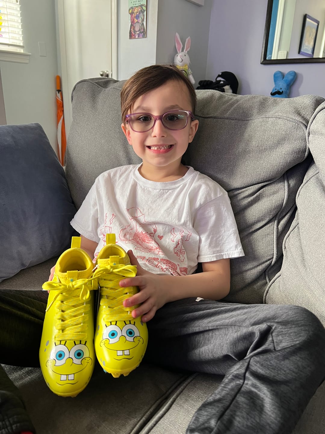 Customer photo review of SpongeBob Football Cleats - Quantum Speed 2.0 by Phenom Elite