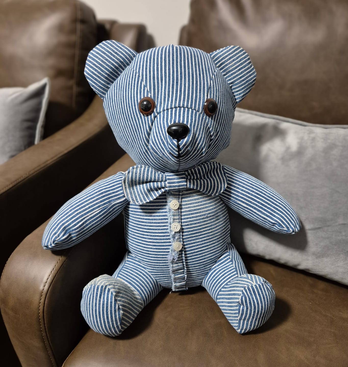 Customer photo review of Toby the Teddy Digital PDF Plushie Pattern