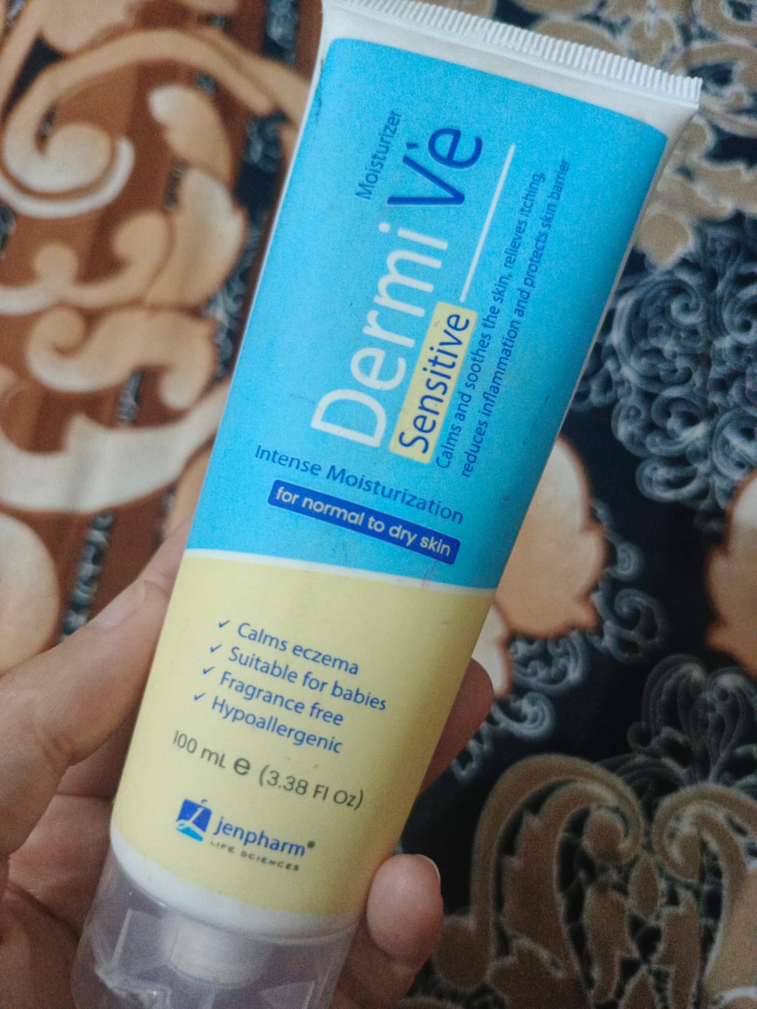 Customer photo review of Dermive Sensitive Moisturizer