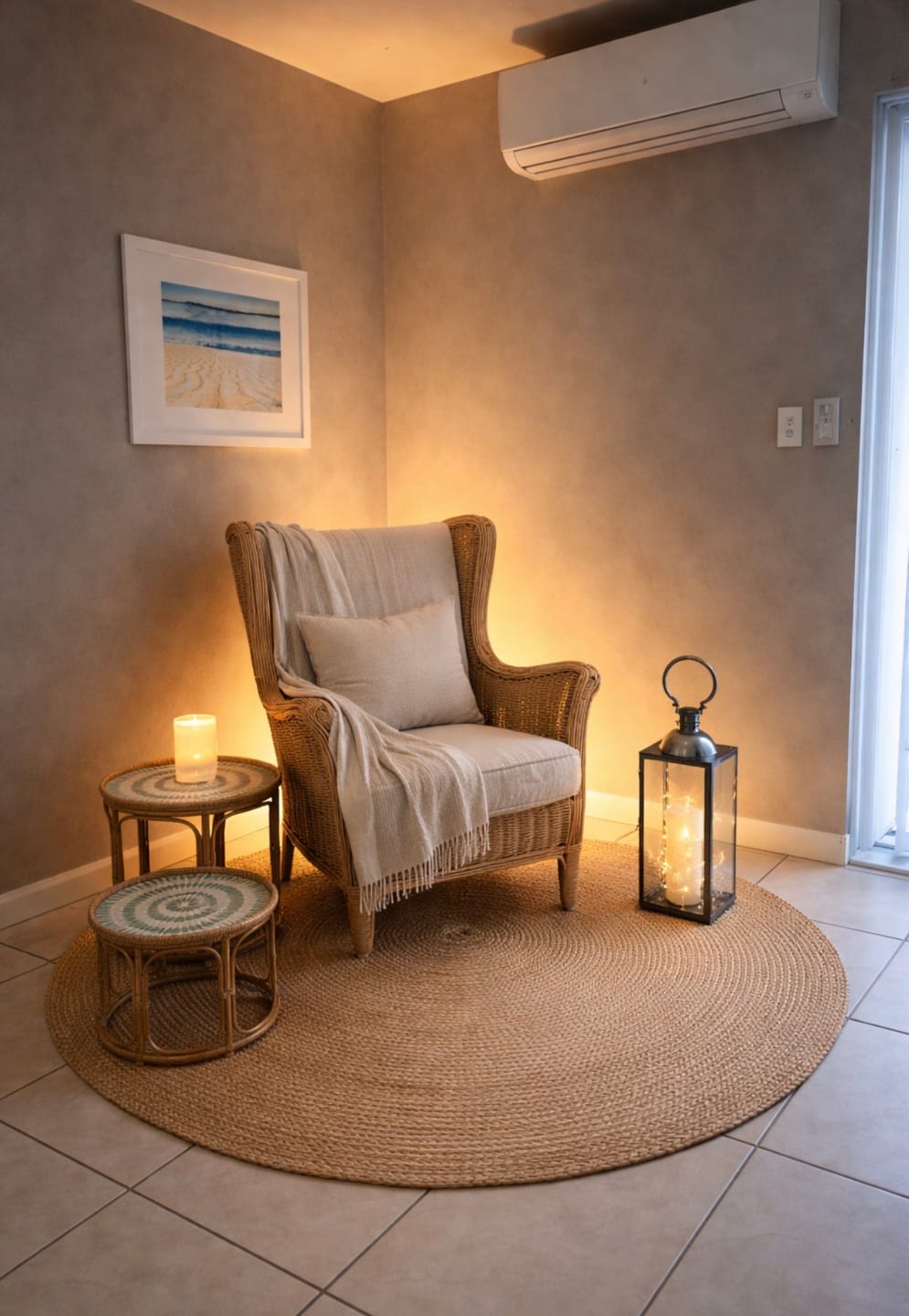 Customer photo review of Serene Rattan Table Set