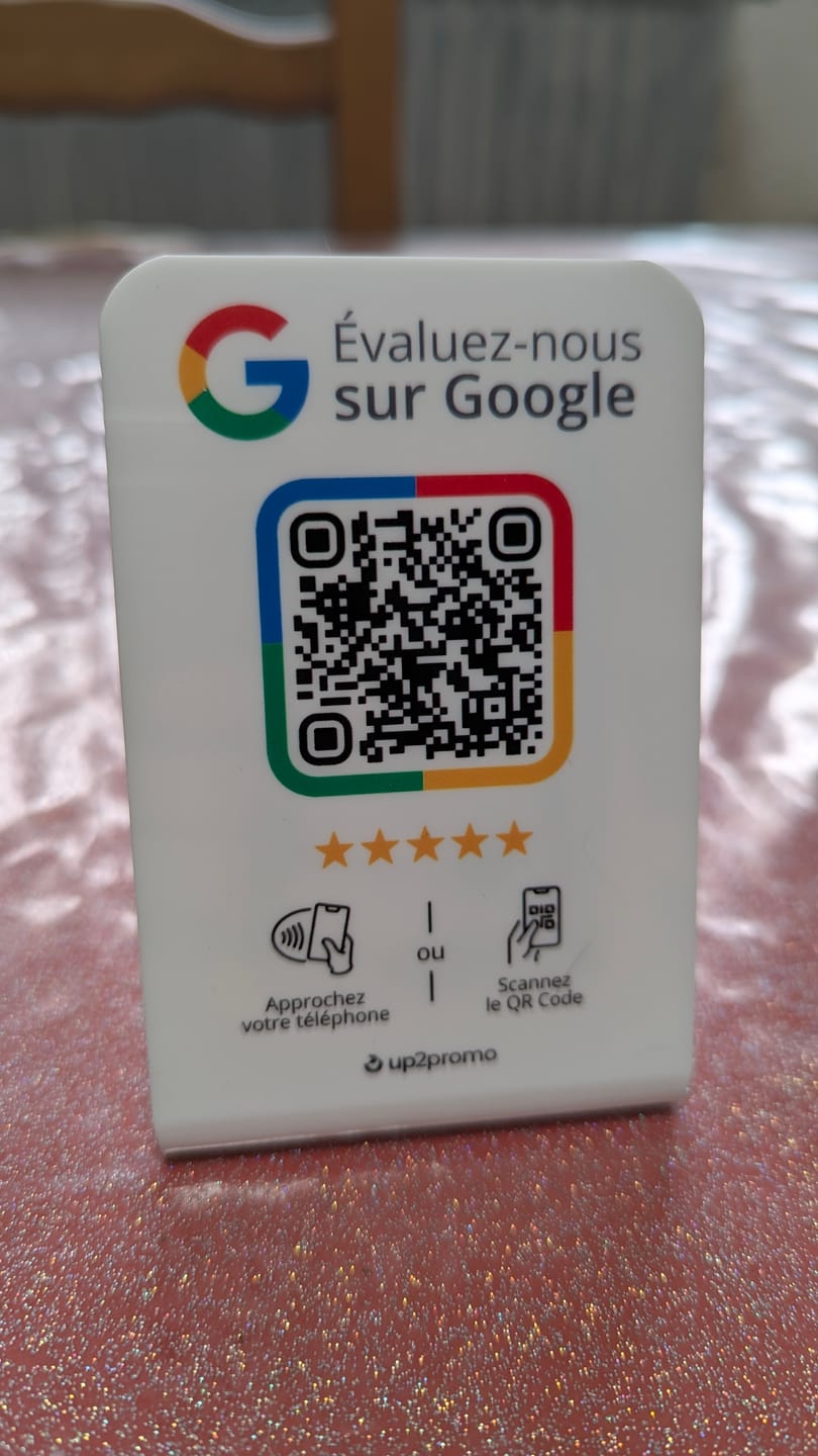 Customer photo review of Google Bewertung Aufsteller mit NFC & QR