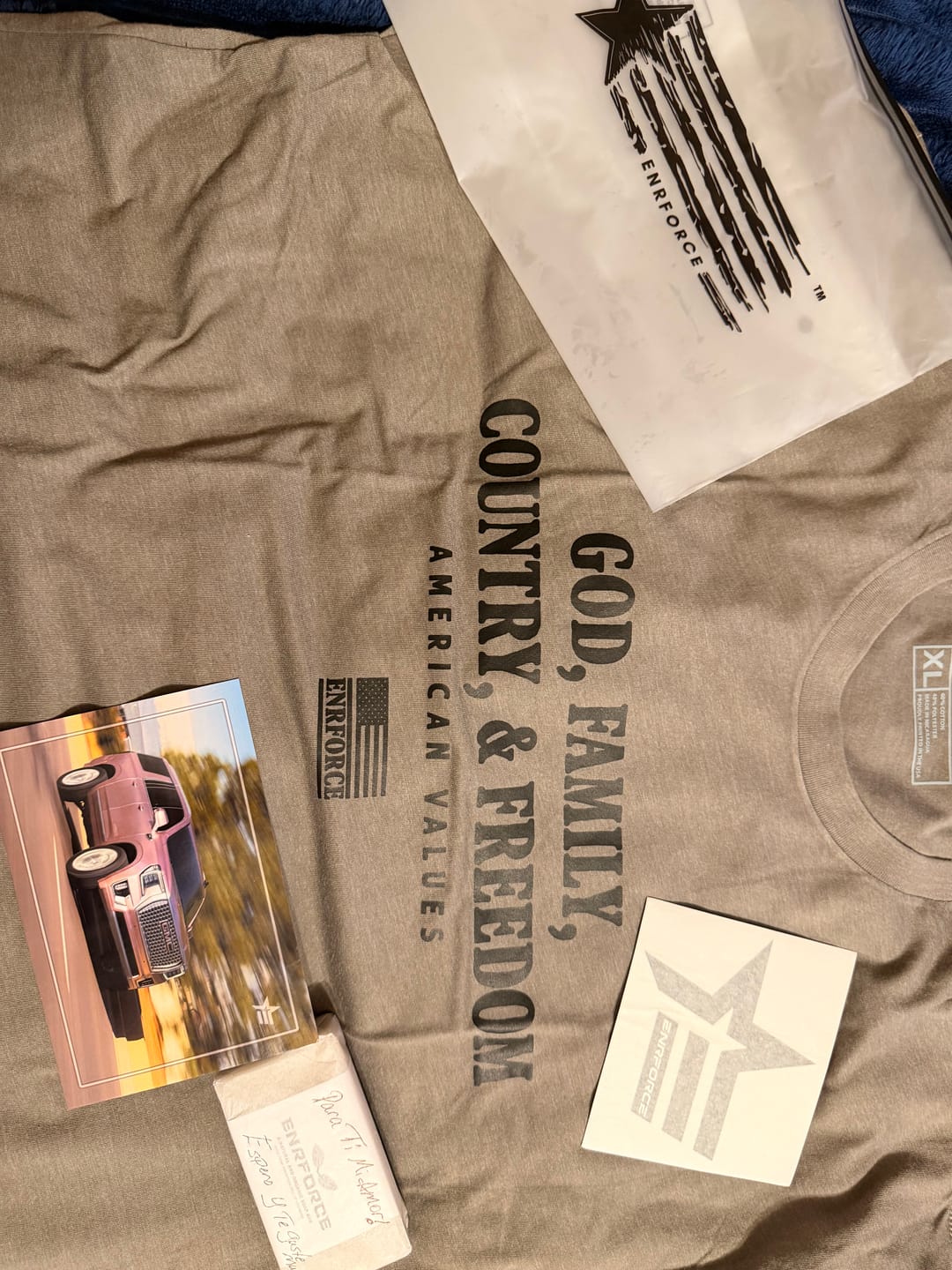 Customer photo review of American Values Tee