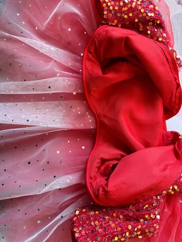 Customer photo review of Cute Baby Girl Winter Shiny Christmas Dress Toddler Birthday Beauty Pageant Princess Dress