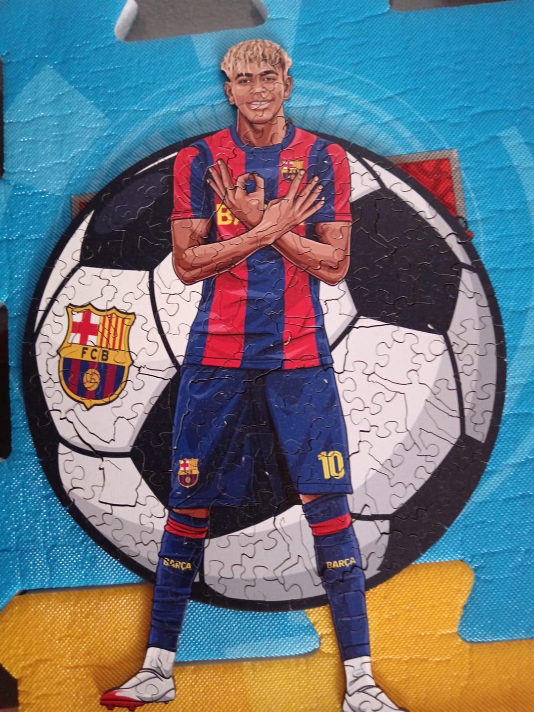 Customer photo review of Lamine Yamal - Wooden Puzzle