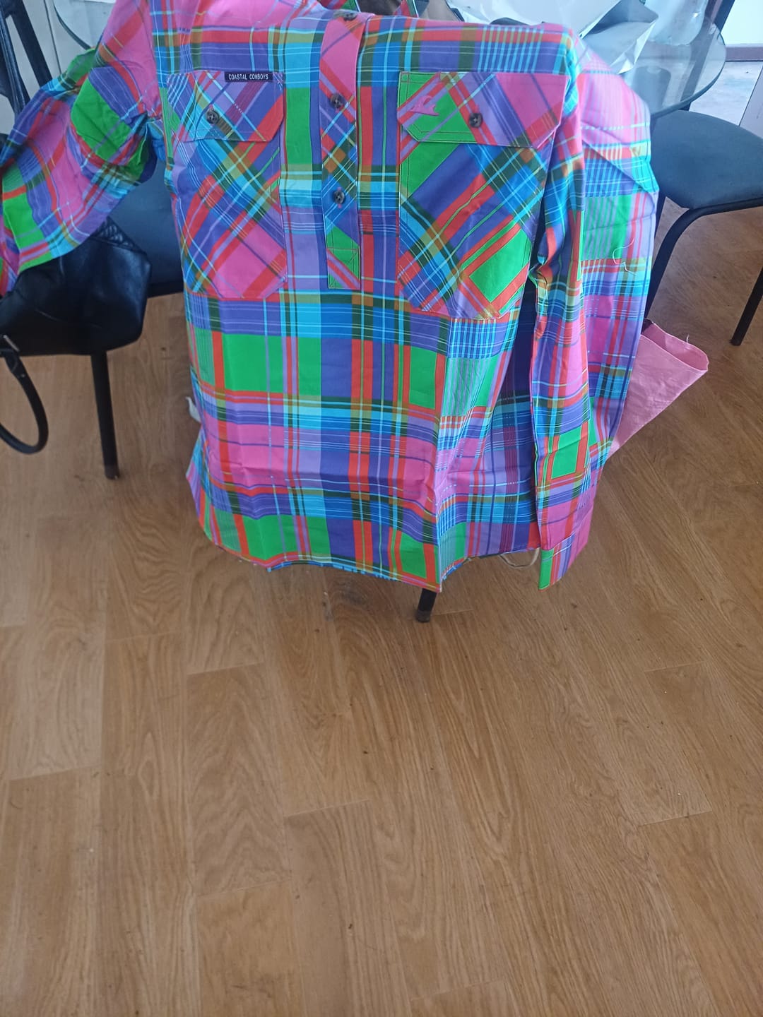 Customer photo review of Static Women's Half Button Workshirt
