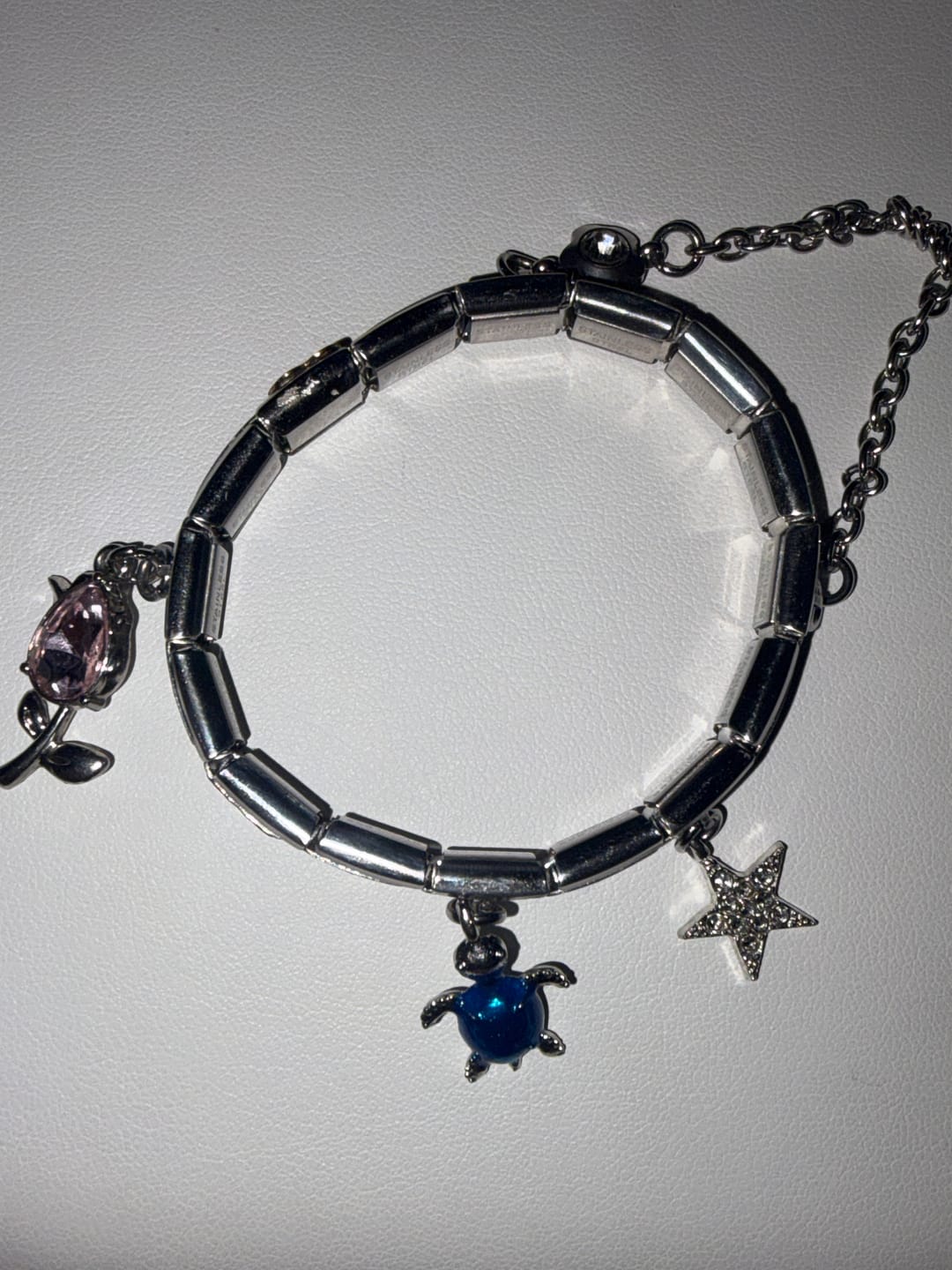 Customer photo review of Pulsera Estrellas Italiana para Charms
