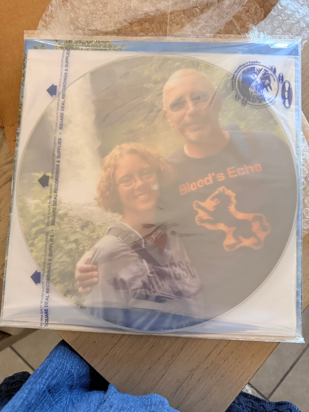 Customer photo review of Custom Vinyl Record (rb)