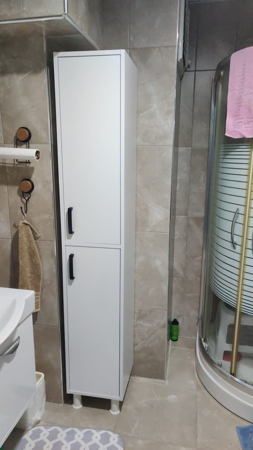 Customer photo review of Rani F1 Çok Amaçlı Dolap 2 Kapaklı 6 Raflı Banyo Kiler Mutfak Dolabı Beyaz M1