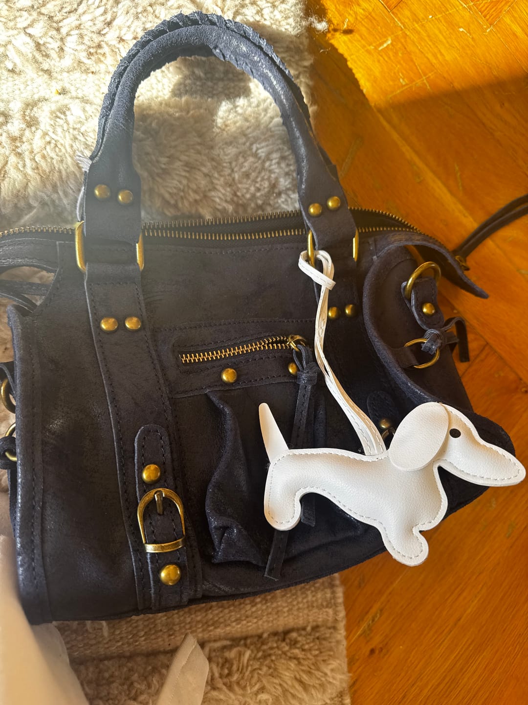 Customer photo review of Mini it girl bag navy