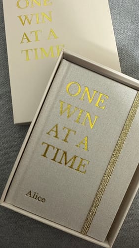 Customer photo review of One Win at a Time Notebook | The Power of Small Wins