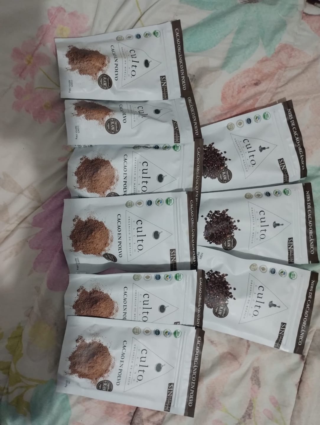 Customer photo review of Chocolate Orgánico Culto Bolsa de Nibs de Cacao 150gr