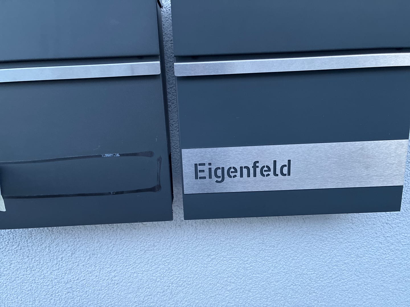 Customer photo review of Ersatzschild für AlbersDesign-Briefkästen