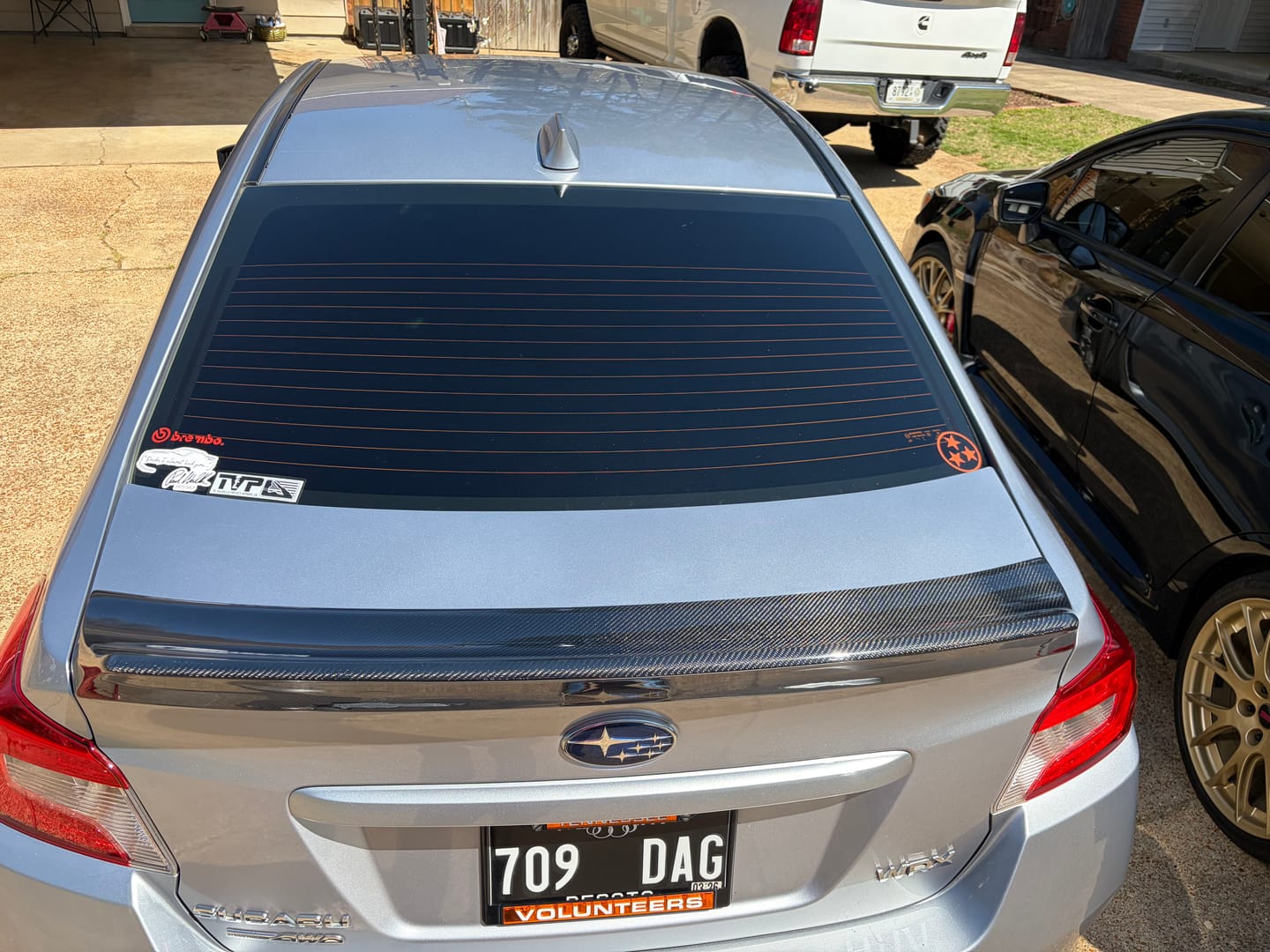 Customer photo review of 2015-21 Subaru WRX STi RB Duckbill Rear Trunk Rear Spoiler