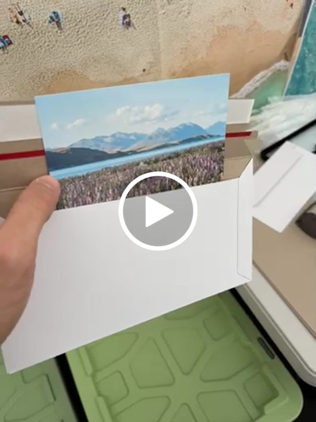 Customer video review of Card Envelope DLX 130mm x 240mm 300gsm Tough Bag