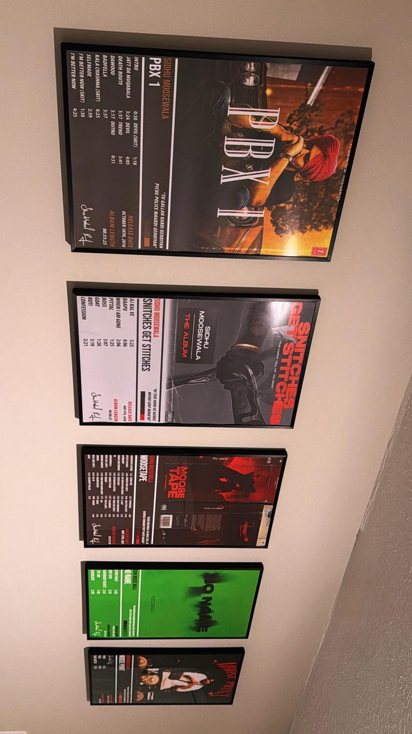 Customer photo review of Sidhu Moosewala - PBX 1 | ALBUM POSTER