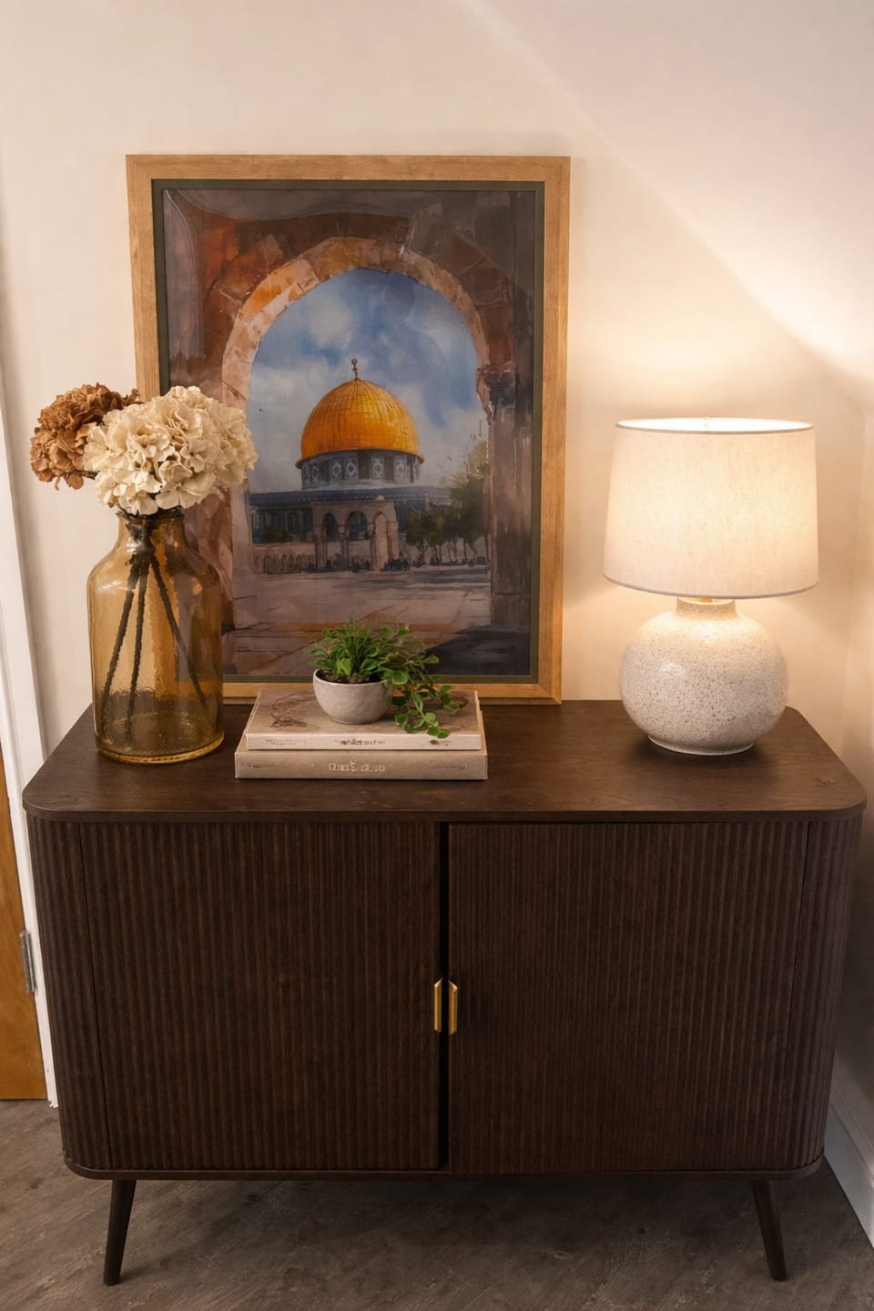 Customer photo review of Masjid Al-Aqsa – Watercolor Al-Quds Canvas