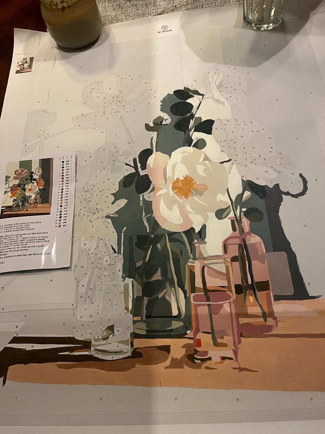 Customer photo review of Beauty in glass | Paint by Number