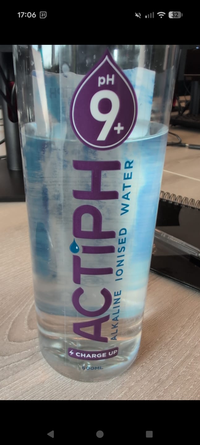 Customer photo review of Actiph Alkaline Ionised Water - 24 x 600ml