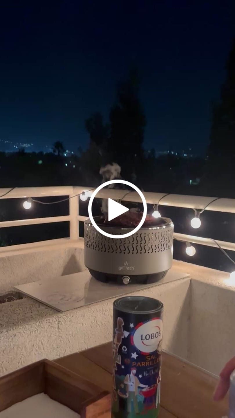 Customer video review of Parrilla Air Pro Gris carbón y no tira humo