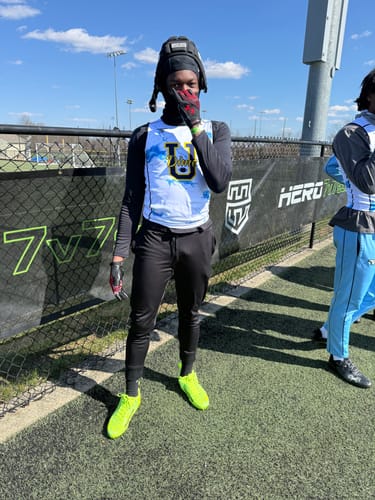 Customer photo review of Phenom Elite Rick and Morty Football Cleats - Quantum Speed 2.0