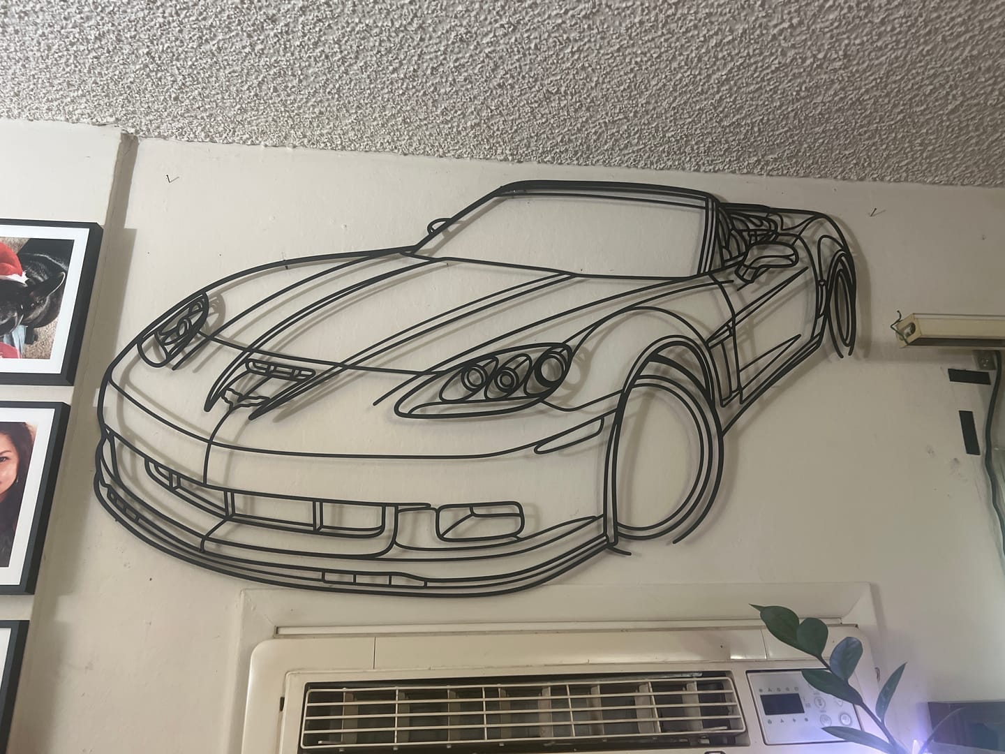 Customer photo review of Your Custom Car Silhouette Metal Wall Art Service