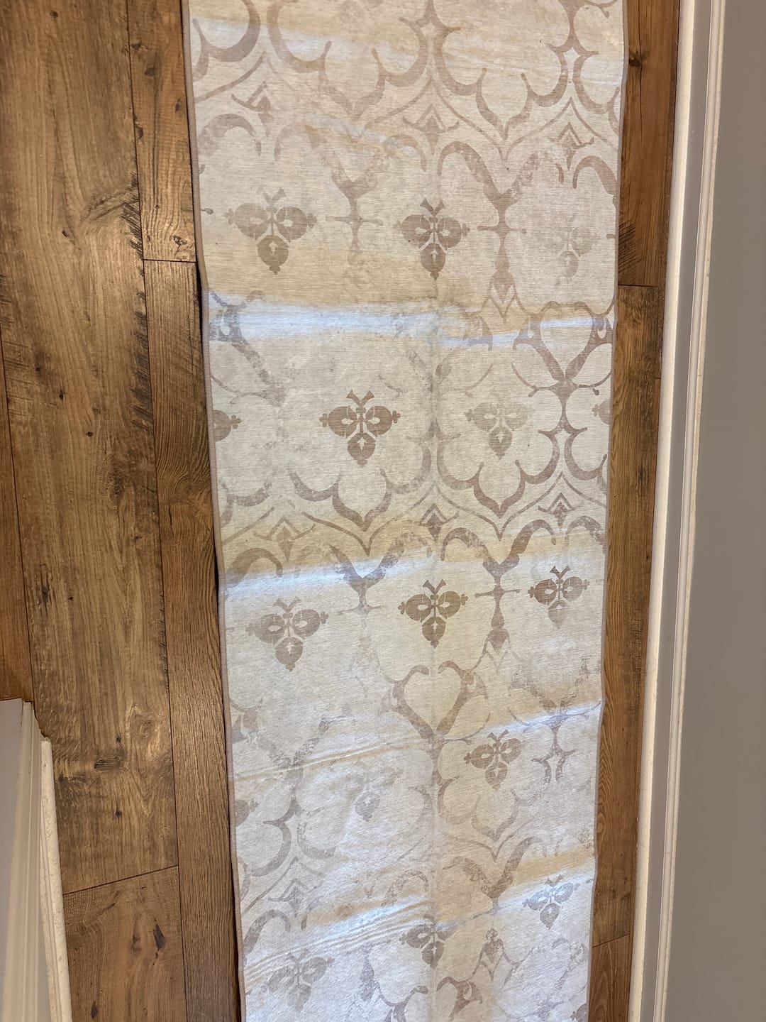 Customer photo review of Parviz Brown Washable Rug