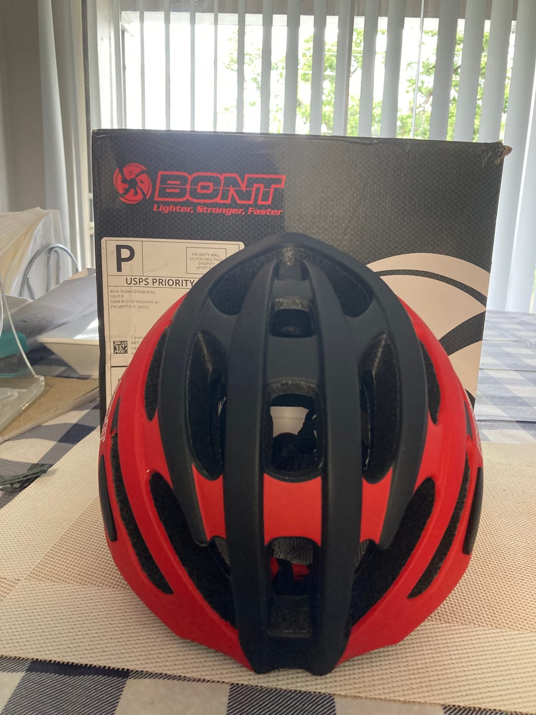 Customer photo review of Inline Speed Skating Helmet