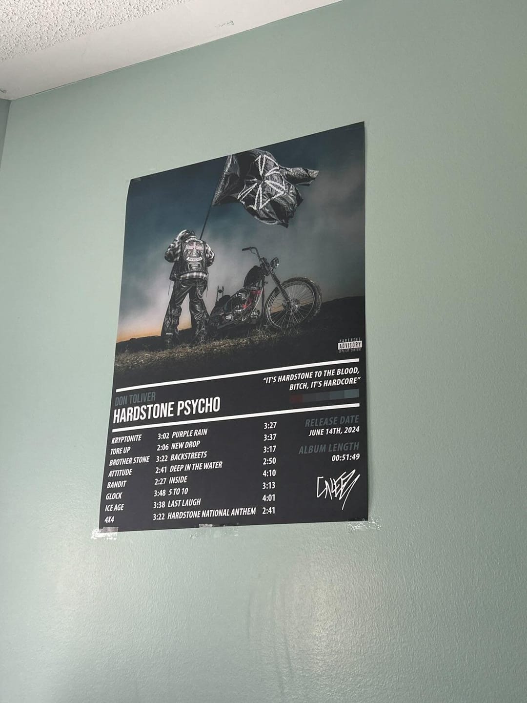 Customer photo review of Custom Album Cover Poster