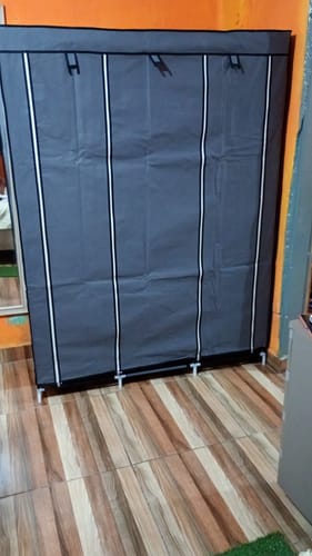 Customer photo review of Guarda Roupa Dobrável Organizador Roupa Decoteam
