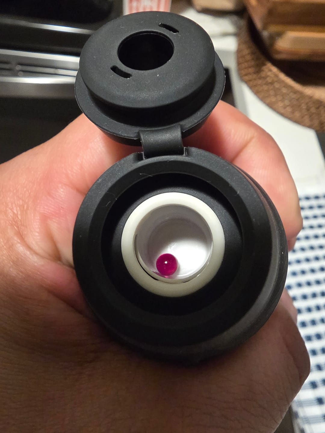 Customer photo review of 4mm Ruby Terp Pearls