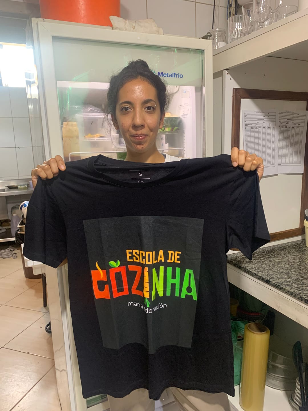 Customer photo review of Camiseta Personalizada SUA PRÓPRIA ARTE - CORES - 100% Algodão
