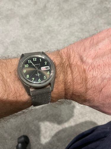 Customer photo review of Defender Grey Waxed Canvas