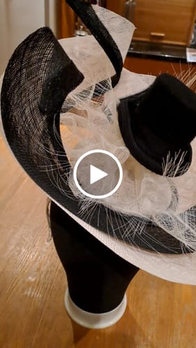 Customer video review of Machine Made Stiff Sinamay 90cm x 1m - FS002